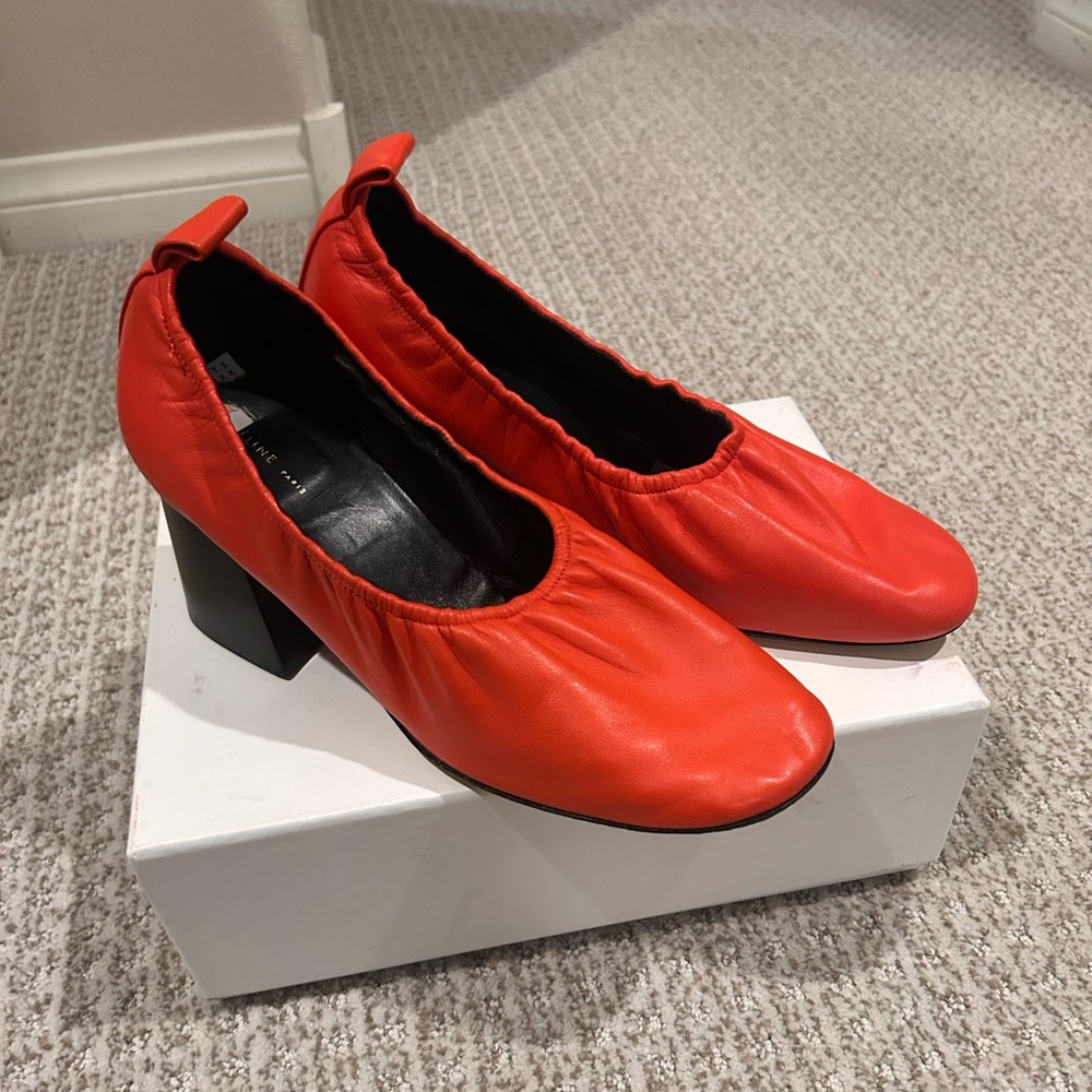 Celine by Phoebe Philo red Allzarine Ballerina Pump